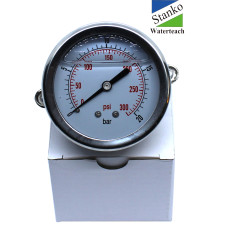 Манометр для систем водоочистки Stanko Waterteach 20 BAR (2.0 MPa) глицериновый